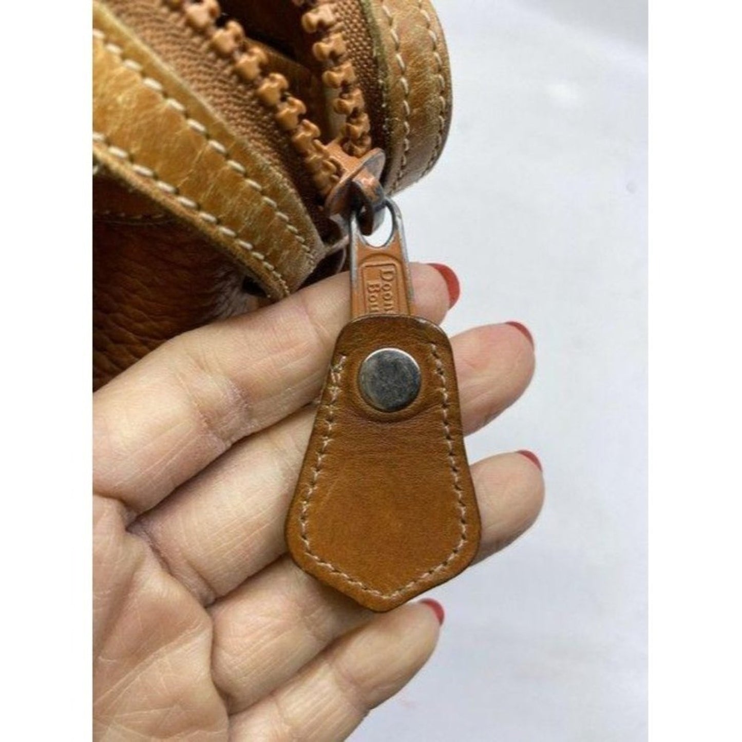 dooney and bourke vintage classic brown leather cr