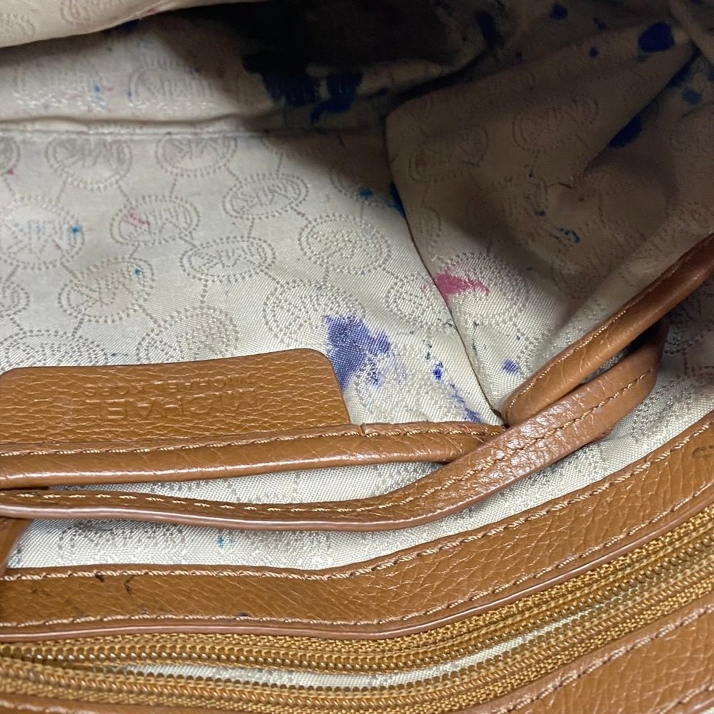 Michael Kors Medium Brown Leather Shoulder Bag