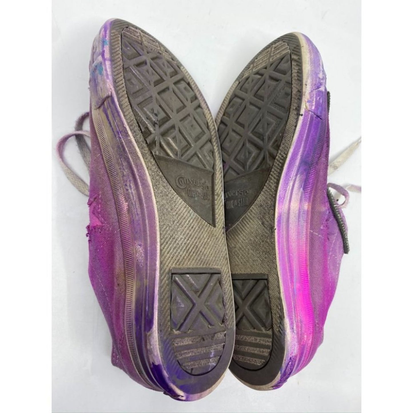 Converse Sneakers Purple Blue Graffiti Women's 9.5