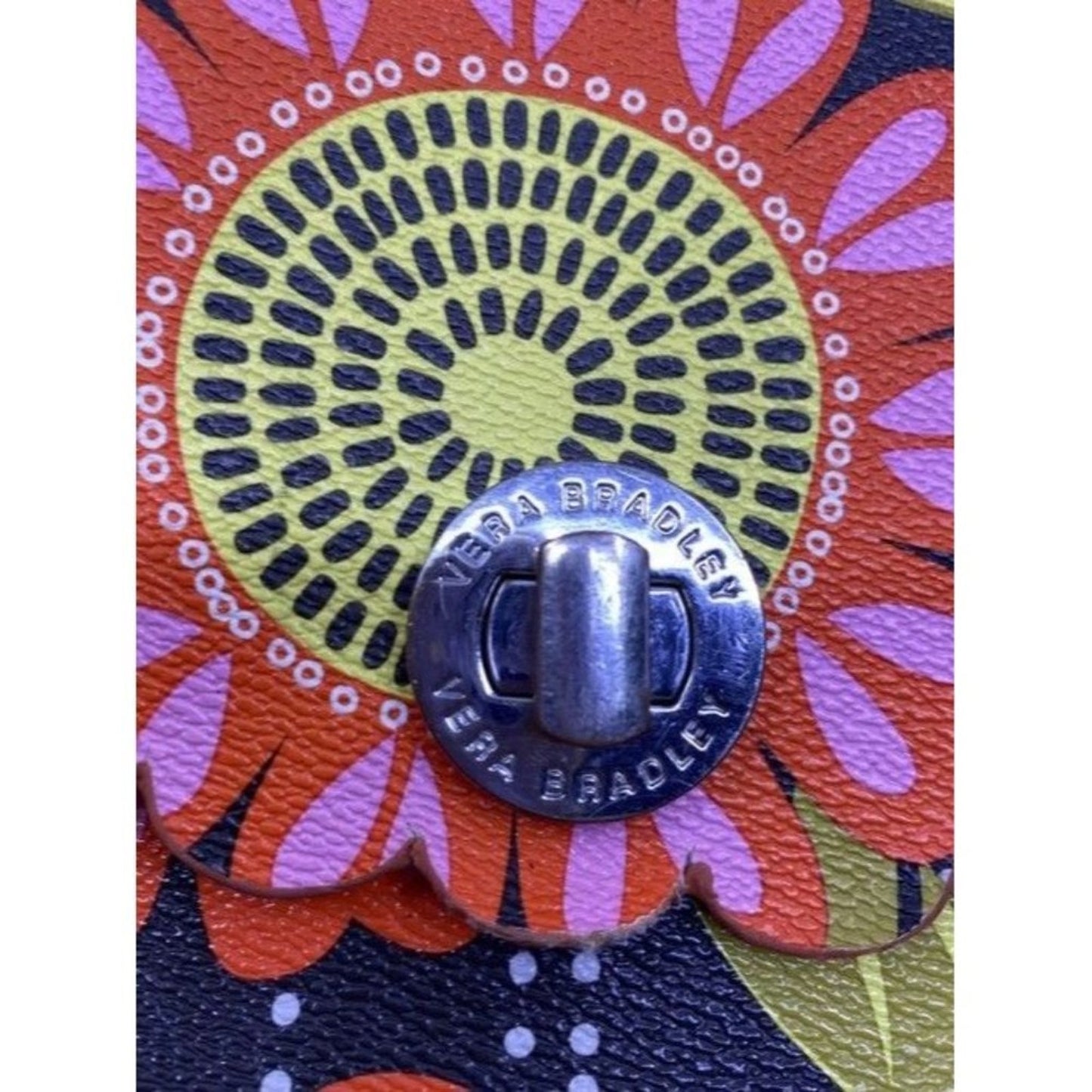 Vera Bradley Unique Multicolor Coated Canvas Cross