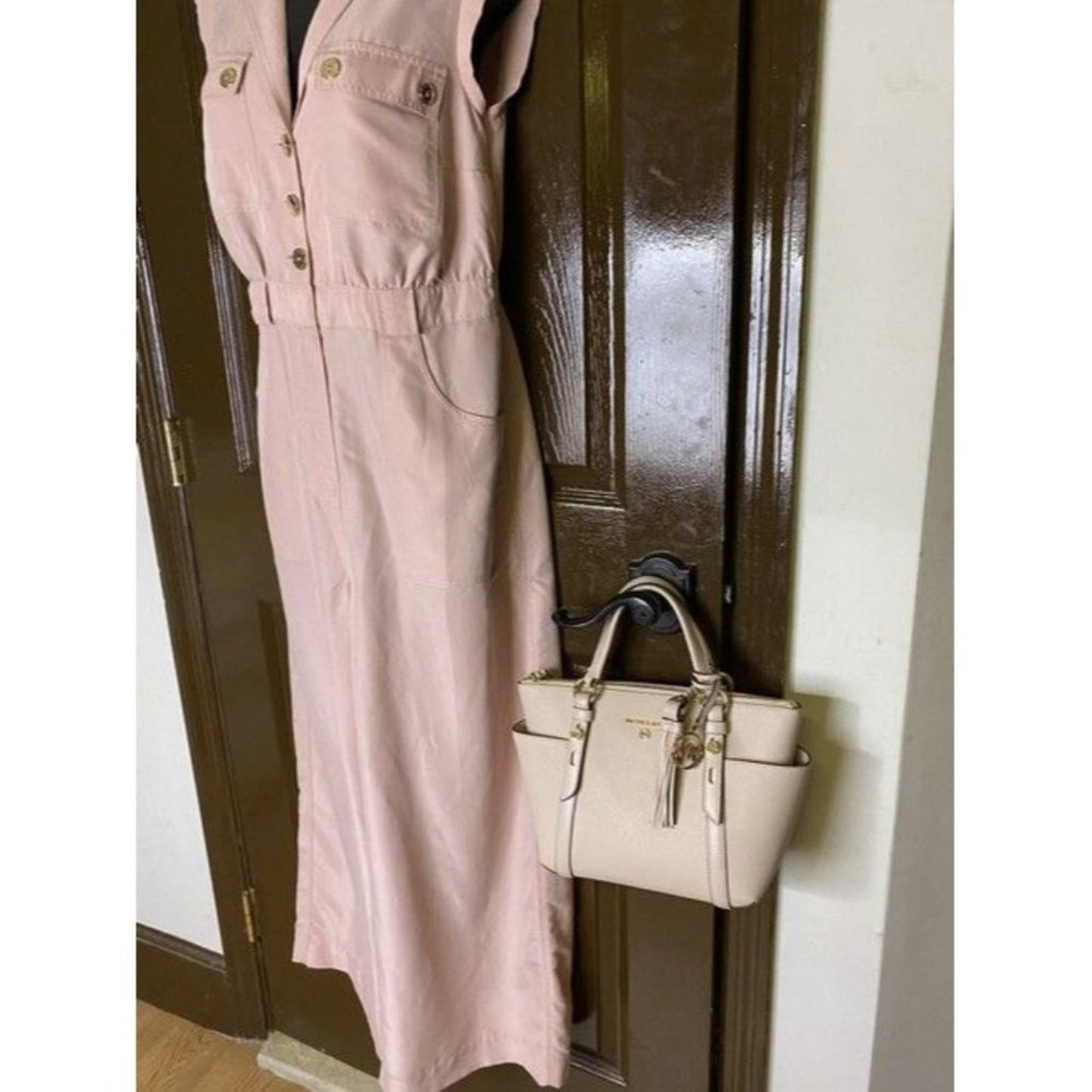 Michael Michael Kors Small Sullivan Convertible Top Zip Tote Pink Leathe…