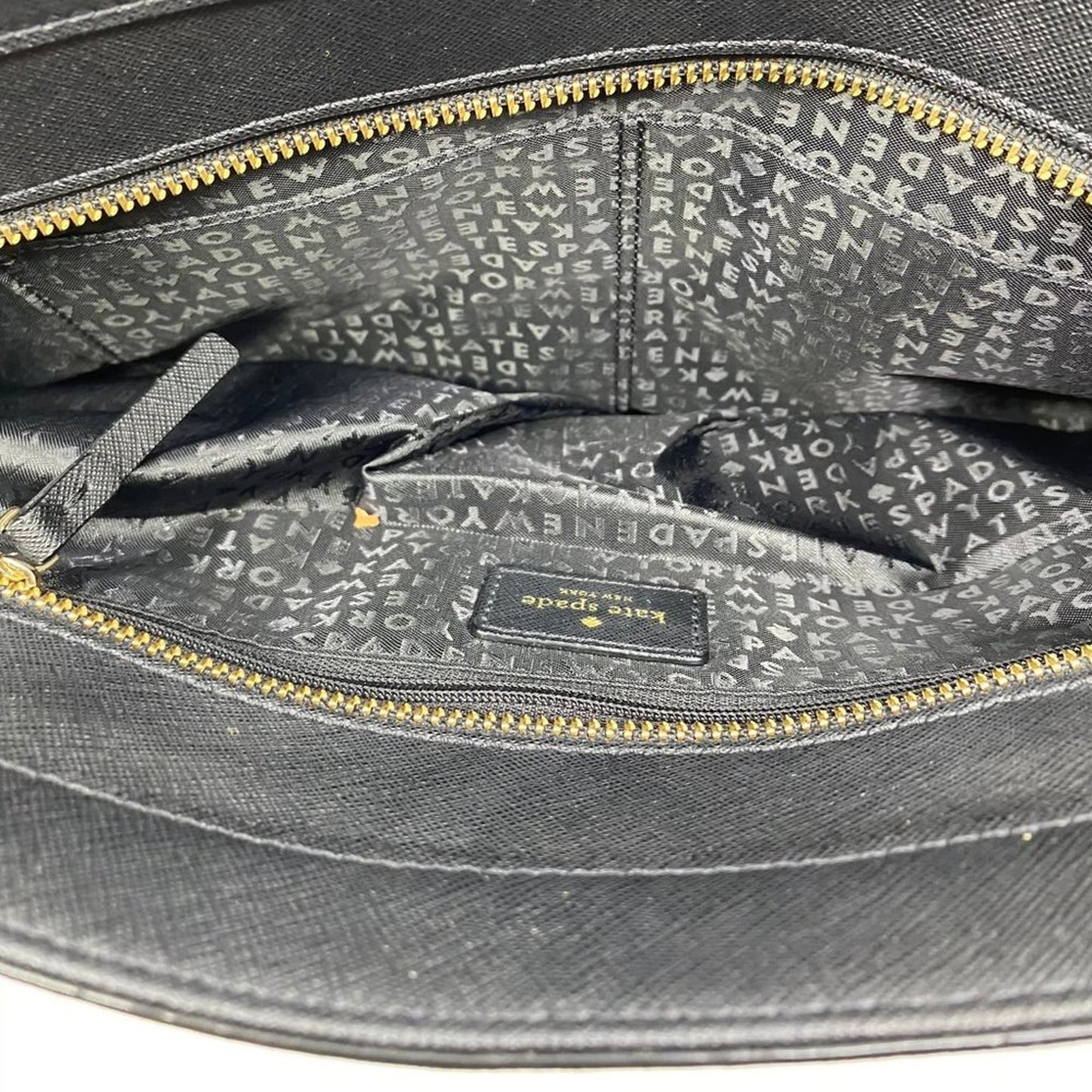 Kate Spade Black Large Saffiano Leather Tote Bag