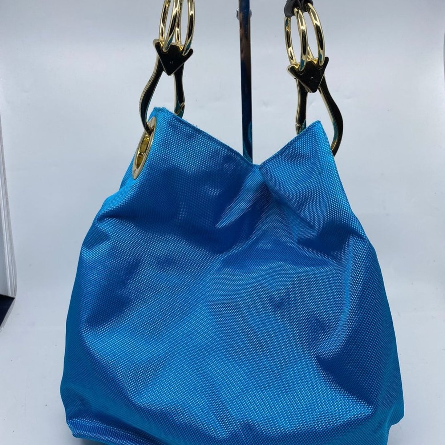 JPK Paris Blue Nylon Shoulder Bag