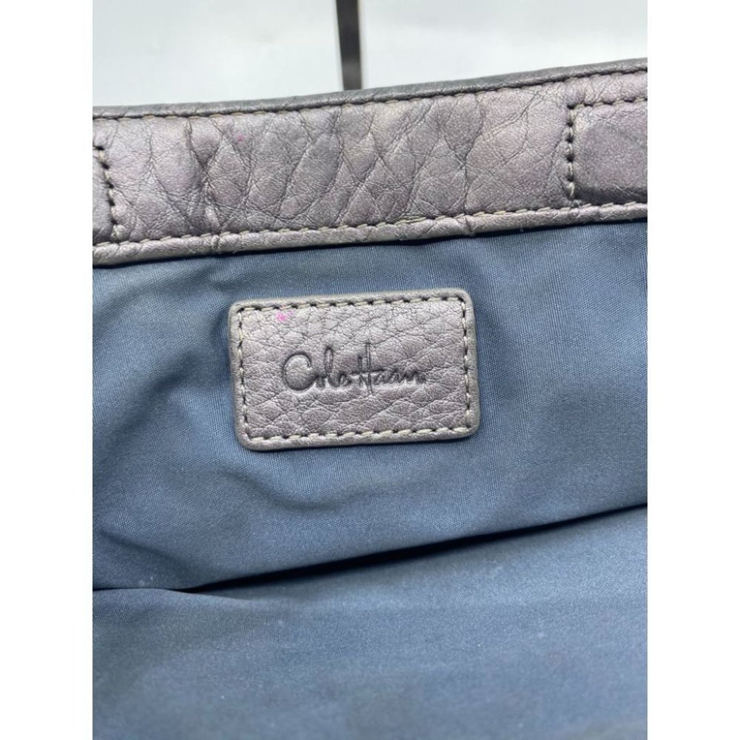 Cole Haan Gray Leather Clutch