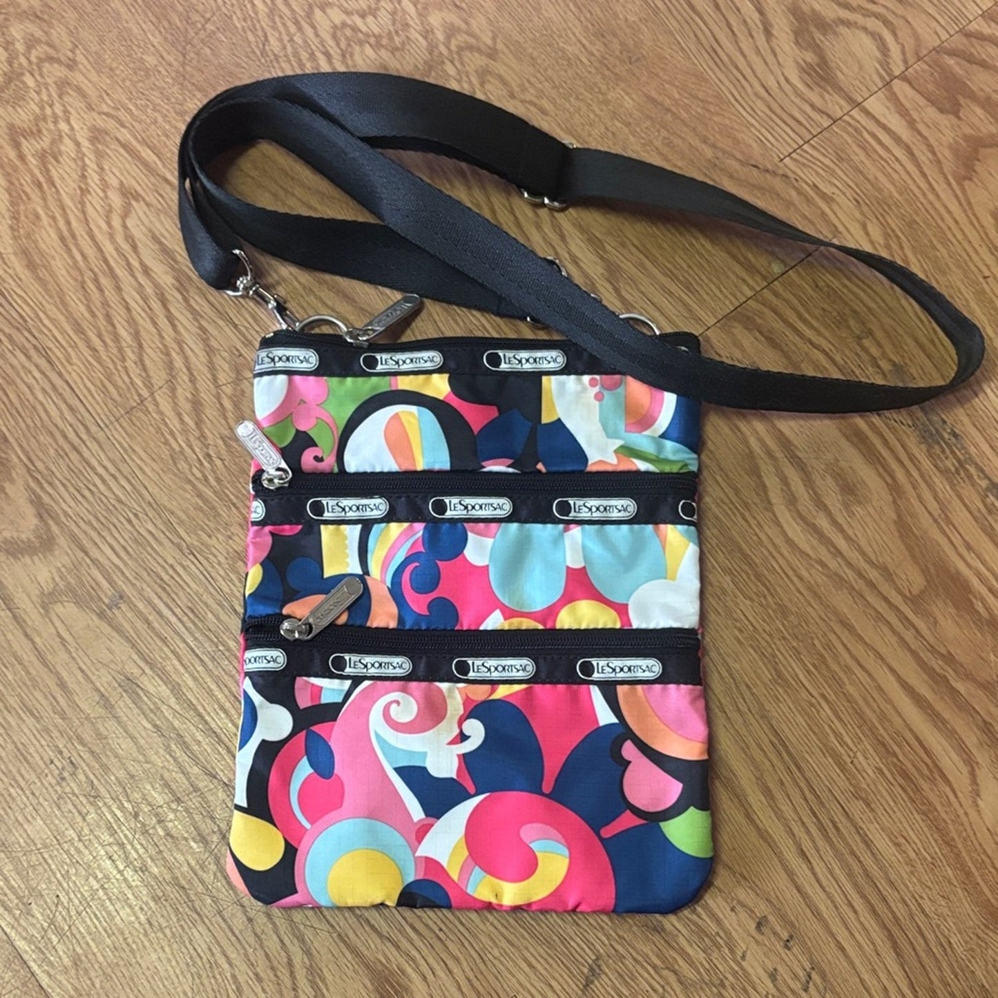 Lesportsac Multicolor Abstract Crossbody Bag
