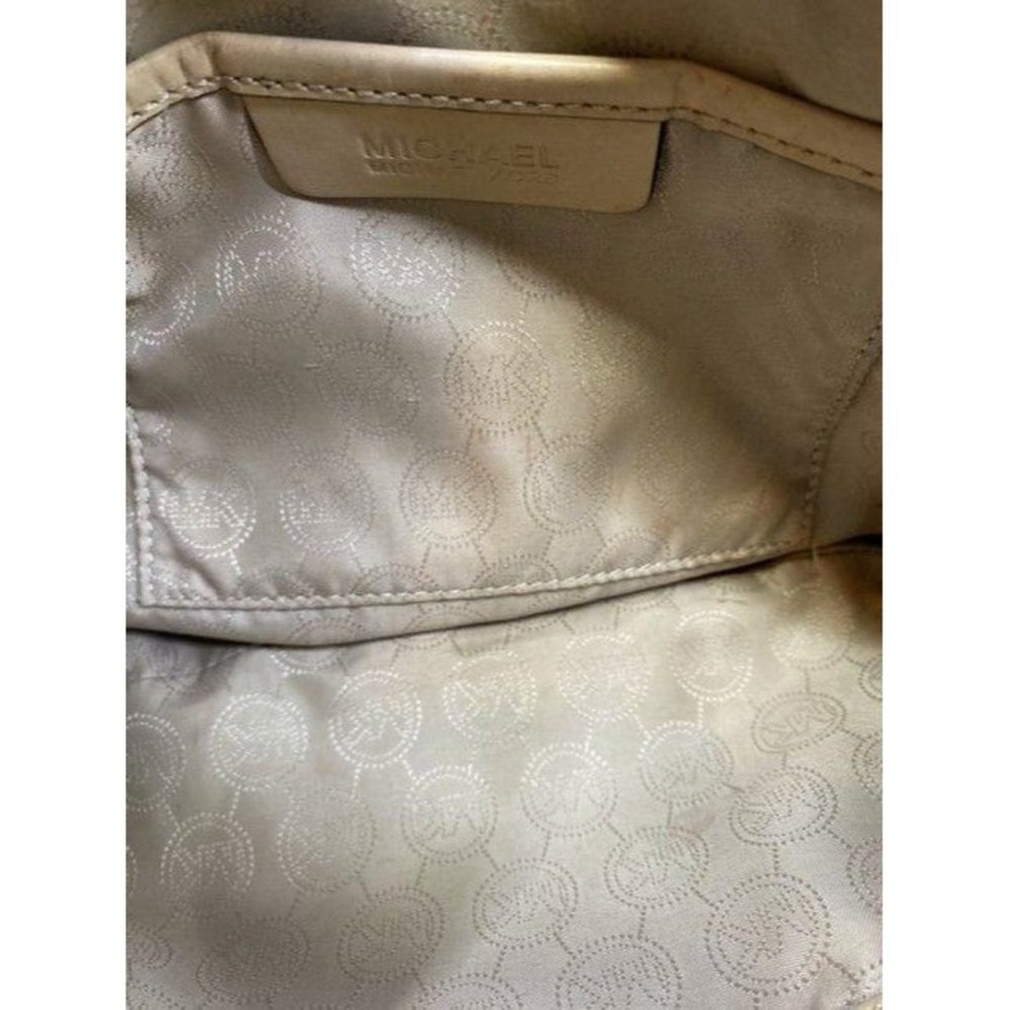 michael kors customized tan tote
