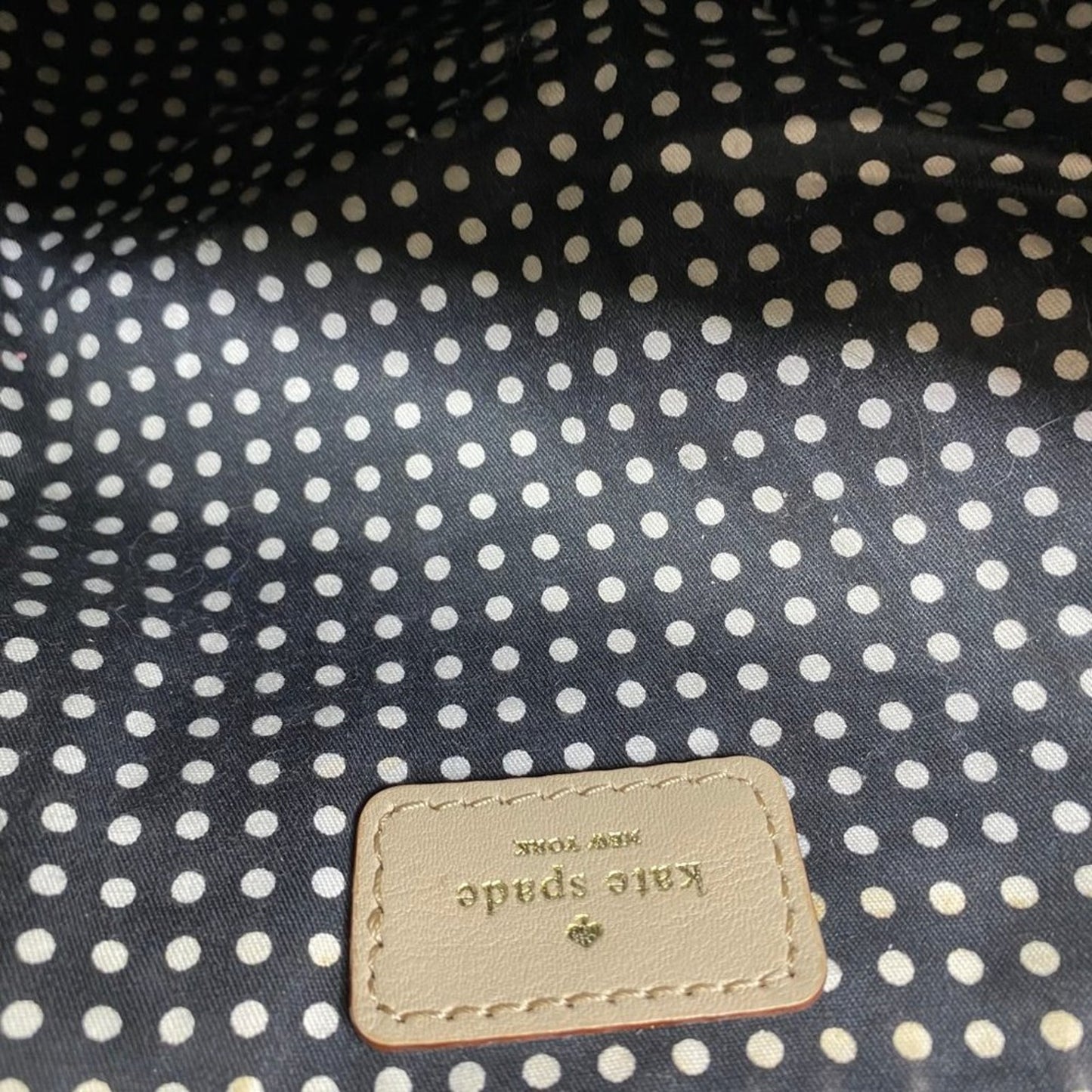 Kate Spade Tan Large Quilted Leather Tote Bag
