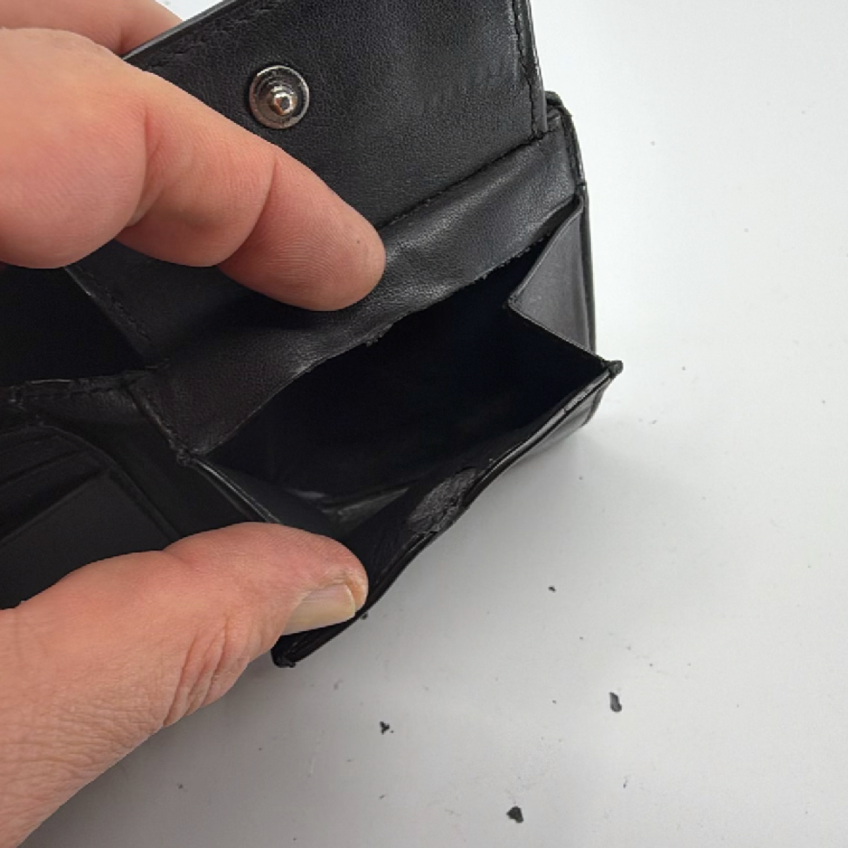 Coach Black Signature Coated Canvas Wallet