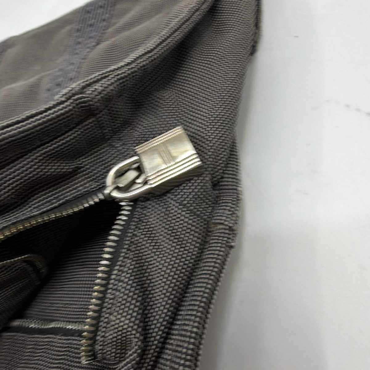 Hermès Herbag Cabas Blue Canvas Tote Bag