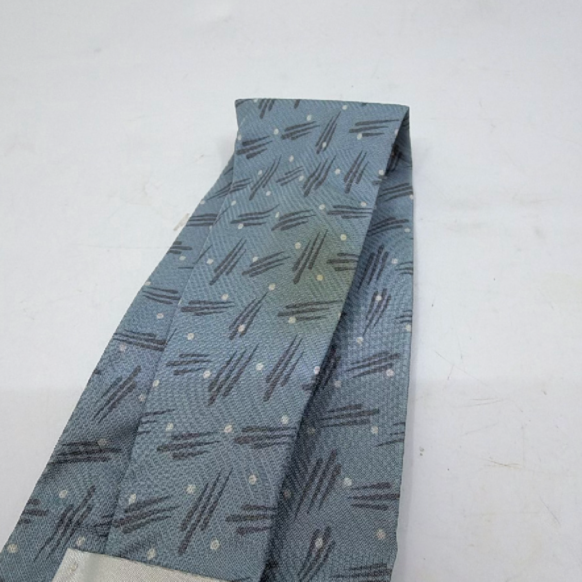 Armani Collezioni Blue Silk Abstract Pattern Tie