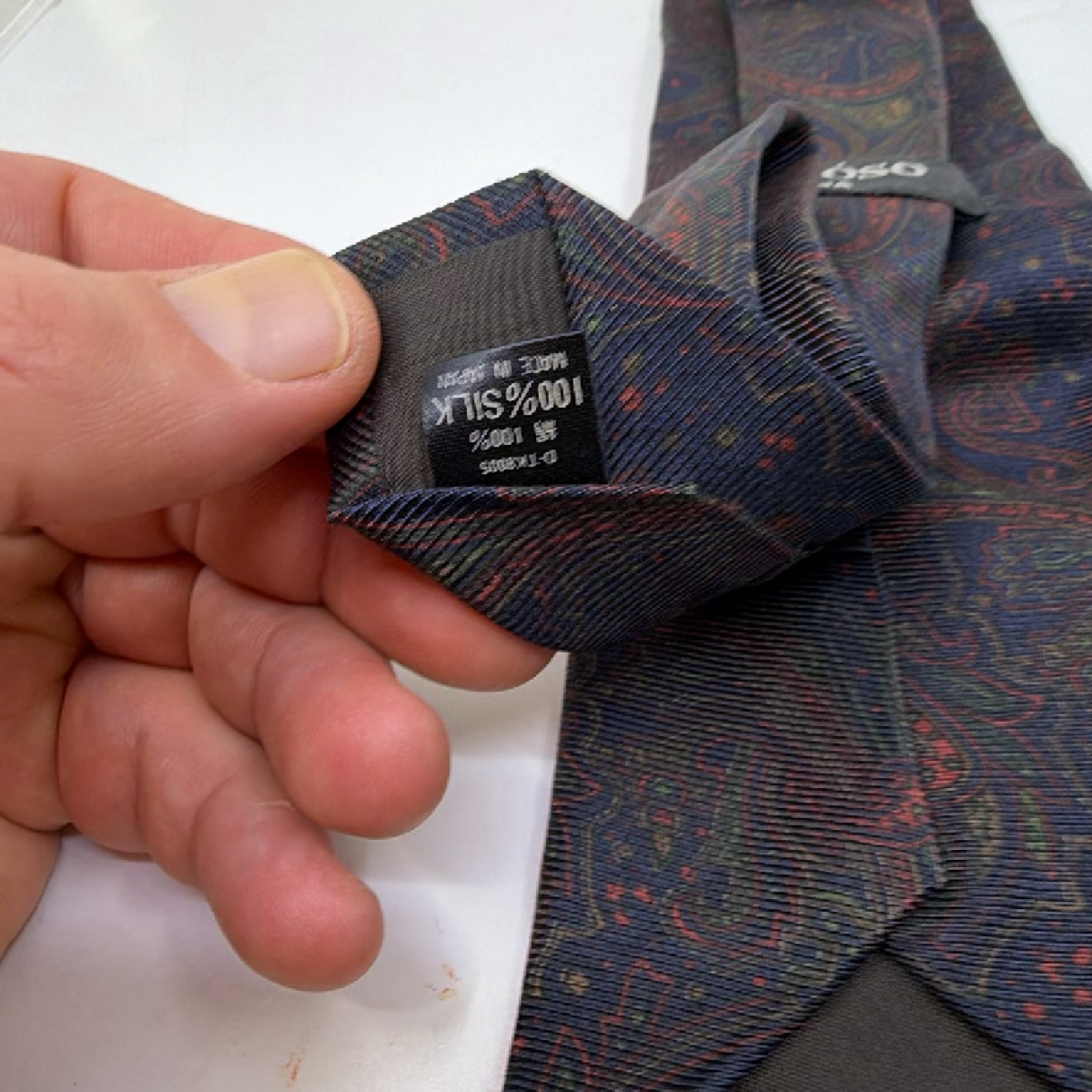 Arioso Paisley Blue Silk Tie