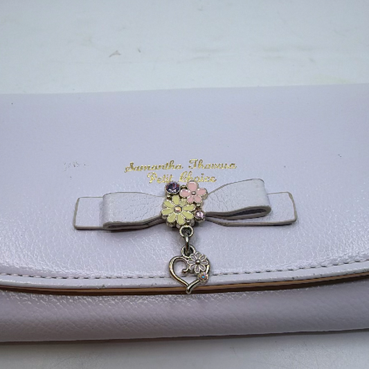 Samantha Thavasa Petit Choice Blue Leather Long Wallet