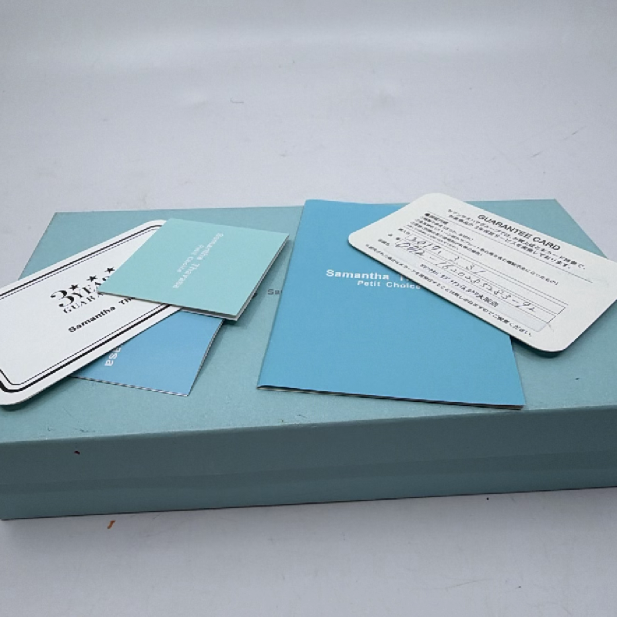 Samantha Thavasa Petit Choice Blue Leather Long Wallet