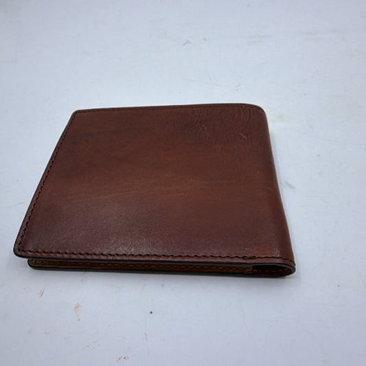 Kansai Bifold Brown Vacchetta Leather Wallet