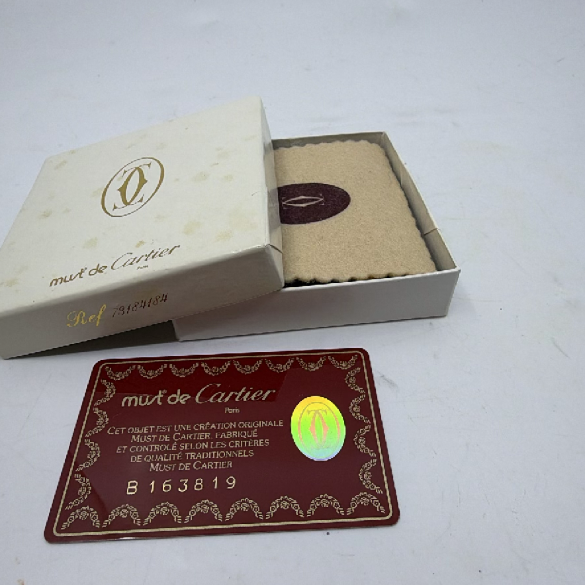 Cartier Must de Cartier Burgundy Leather Coin Case