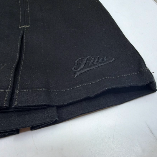 Fila Golf Black Cotton Blend M Mini Skirt