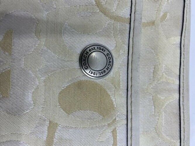 Coach Simple Beige Fabric Cross Body Bag