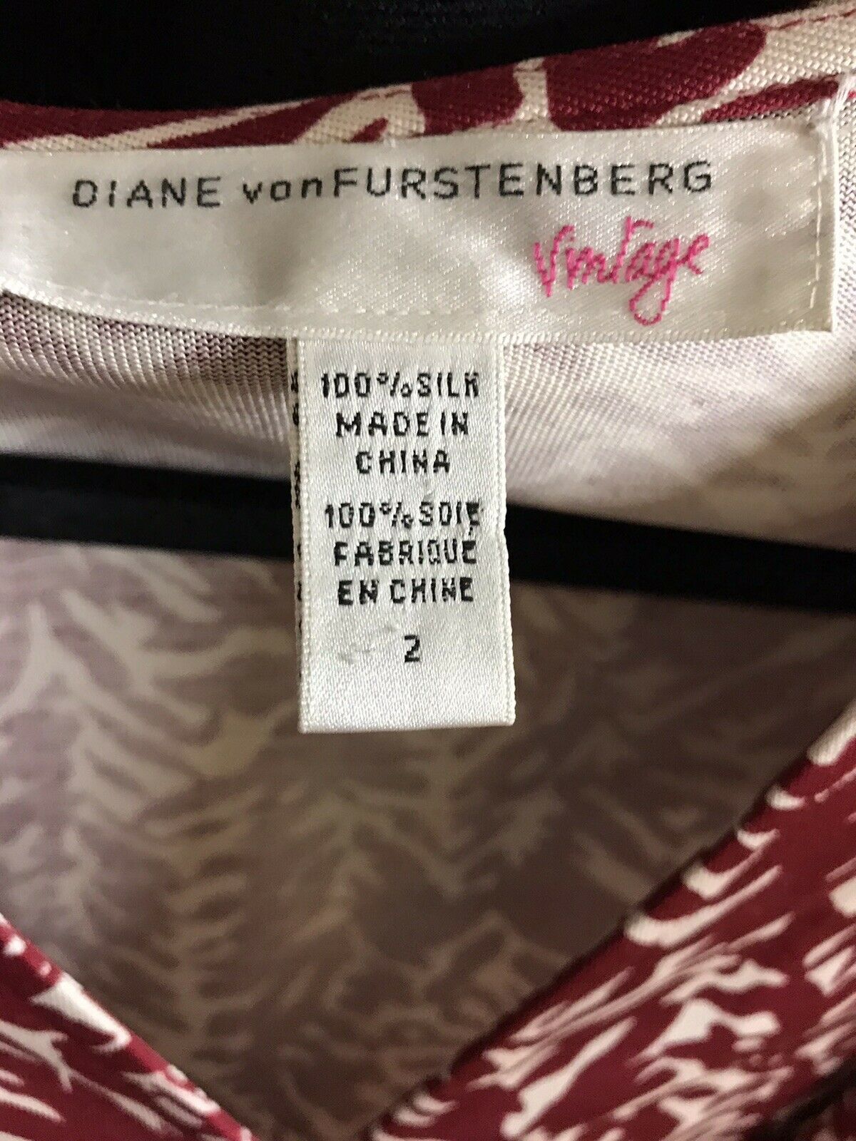 Diane Von Furstenberg Wrap Dress Vintage Collection Size 2