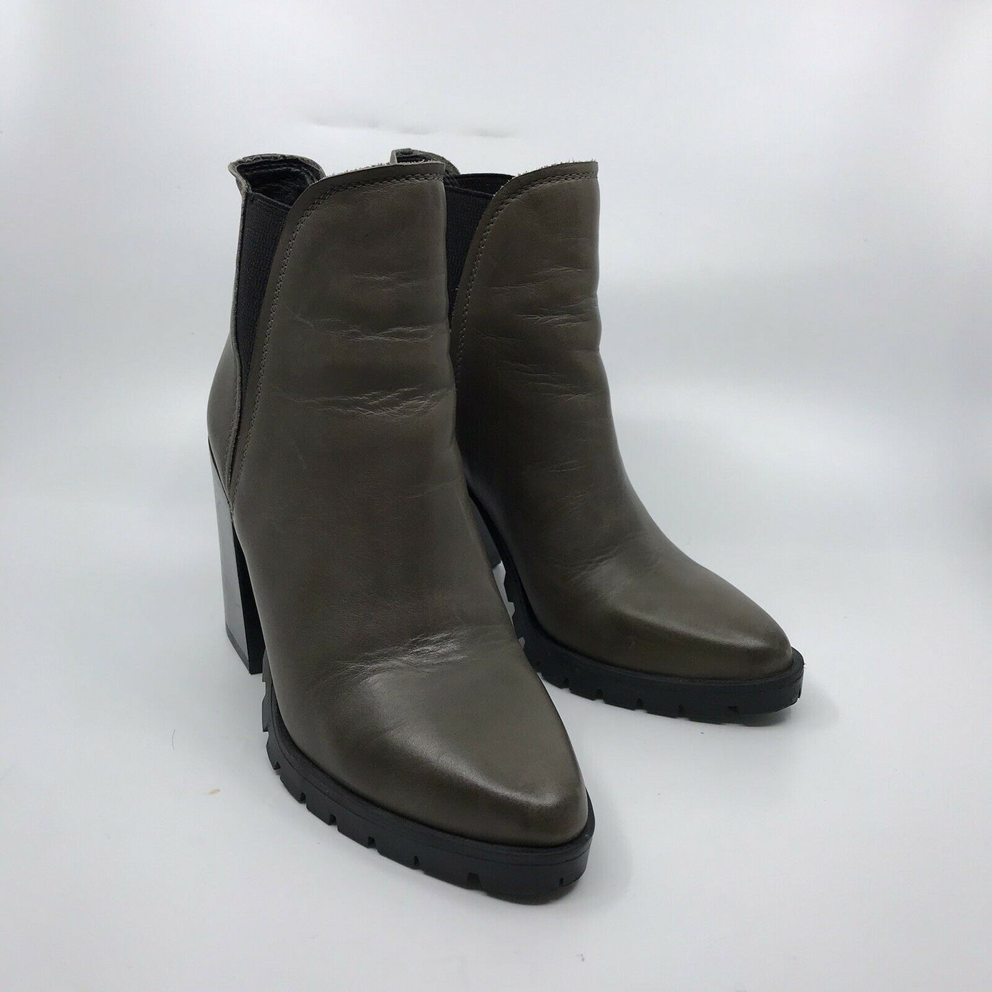Sam Edelmen Olive Leather Boots 6.5
