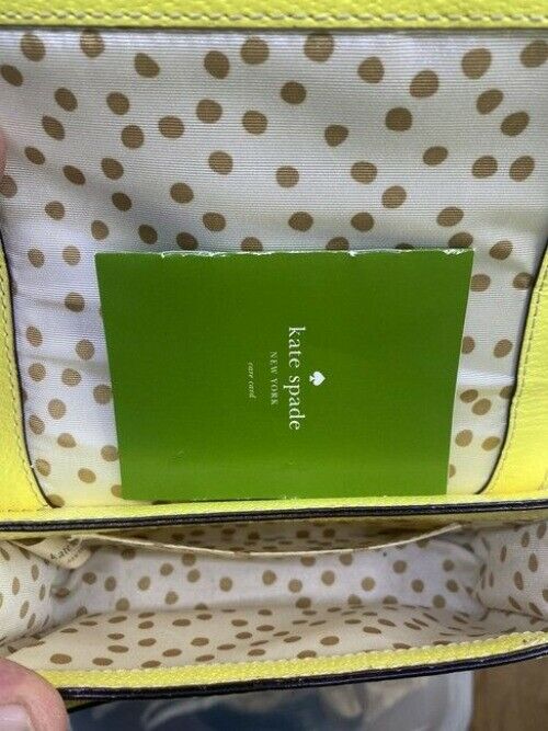 Kate Spade Small Yellow Leather Cross Body Bag
