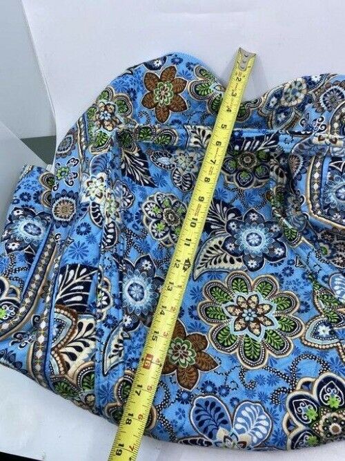 vera bradley duffle blue fabric weekendtravel bag