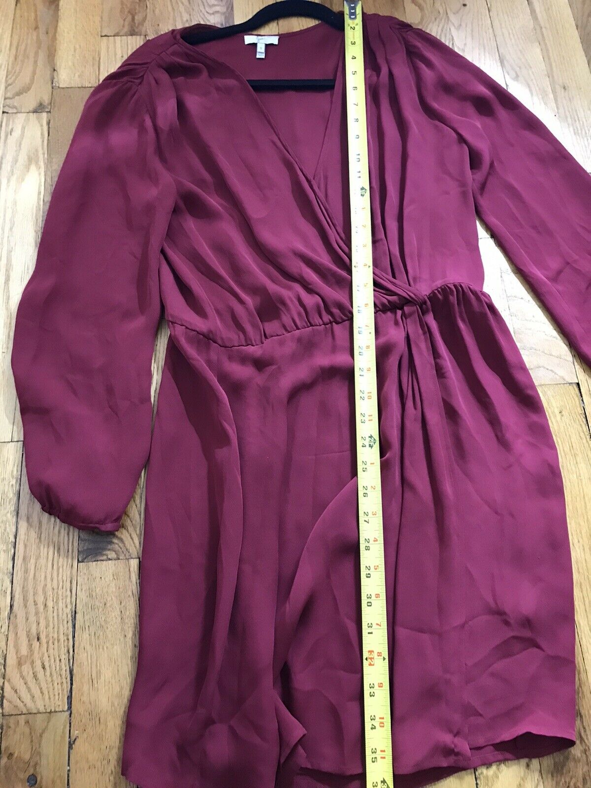 Joie Burgundy Silk Dress Size Small