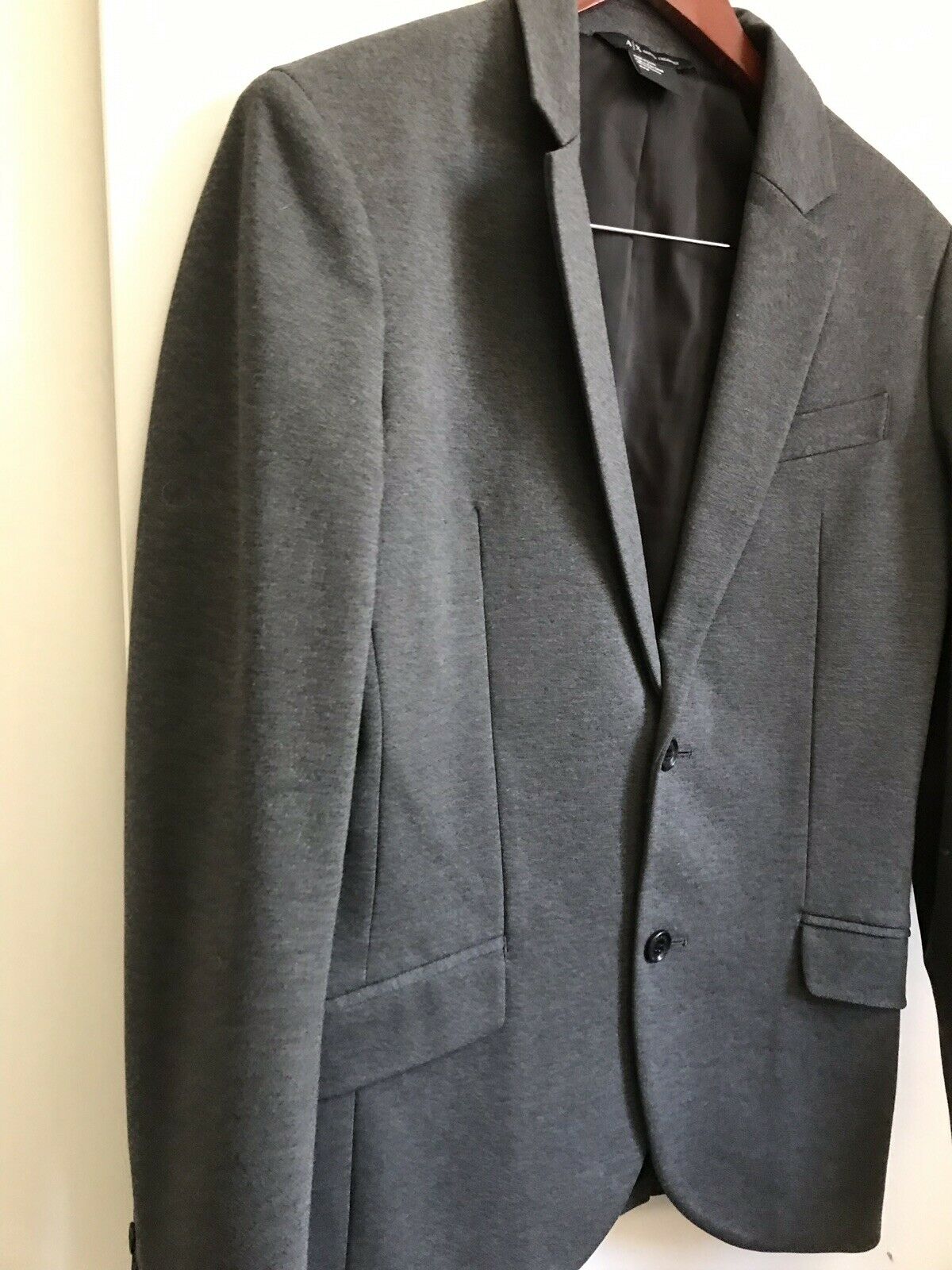 MEN'S ARMANI EXCHANGE GRAY SPORTS JACKET SIZE SMALL GOOD USED