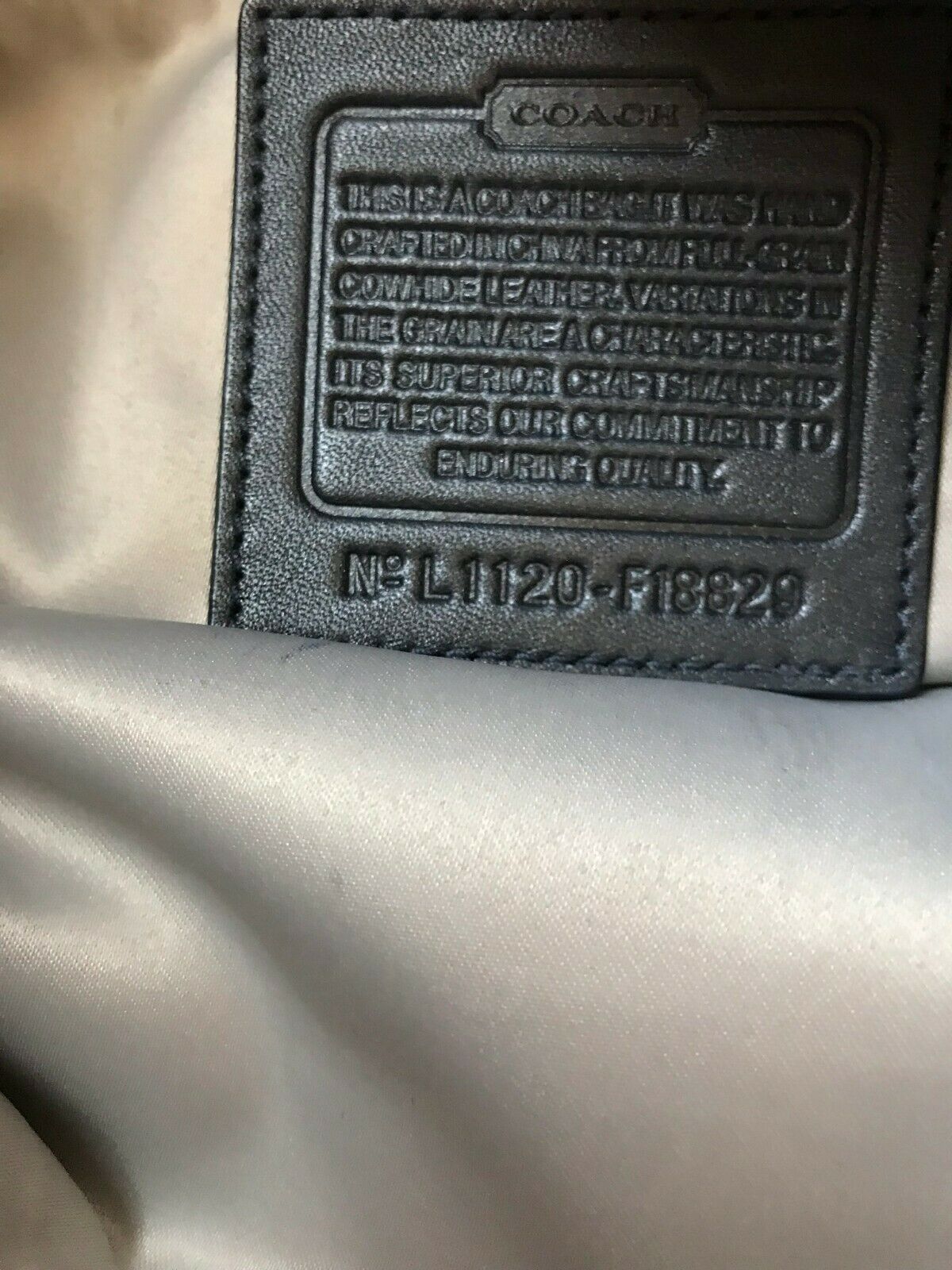 Coach leather handbag