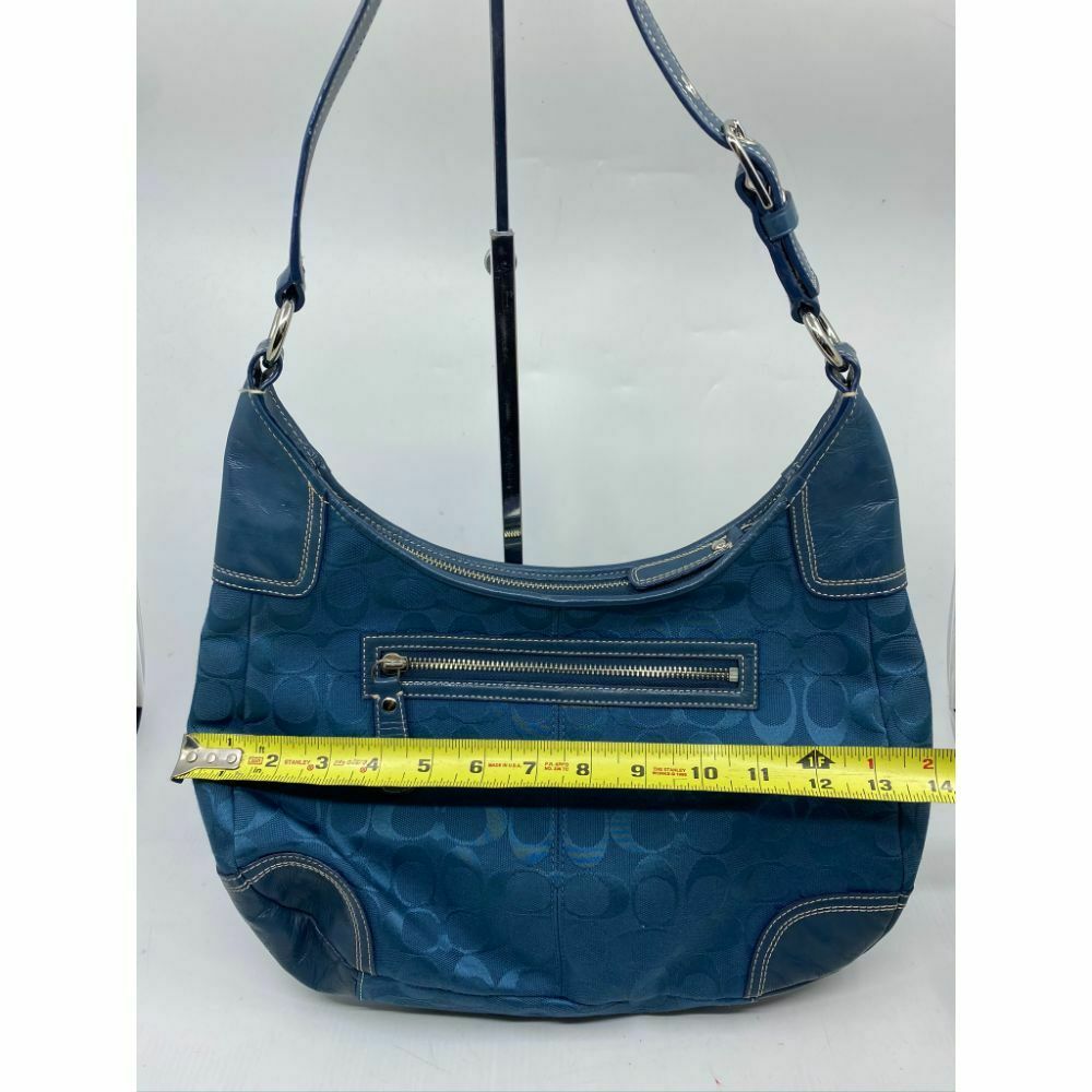 COACH Medium/Large Jacquard Fabric Signature Blue Tote Bag