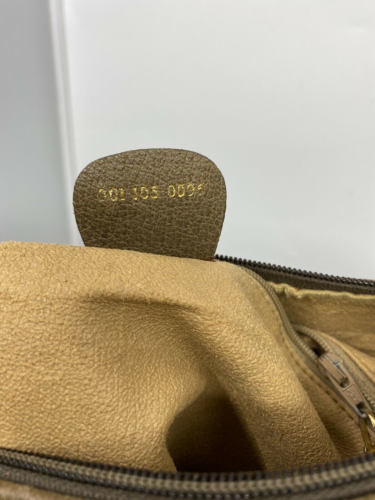 GUCCI Vintage Brown Coated Canvas/ Leather Shoulder Bag