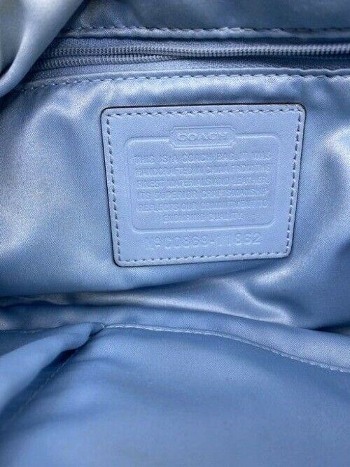 coach mini bag tan fabric tote
