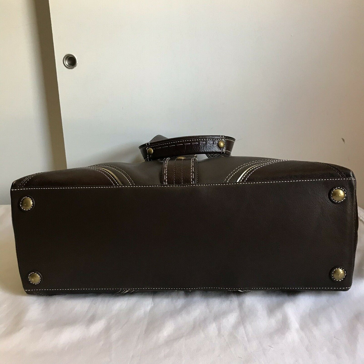 NWT! COACH Large Brown Leather Shoulder Bag