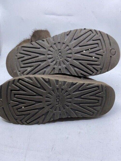 Ugg Australia Brown Button Classic Tall Bootsbooties Size Us