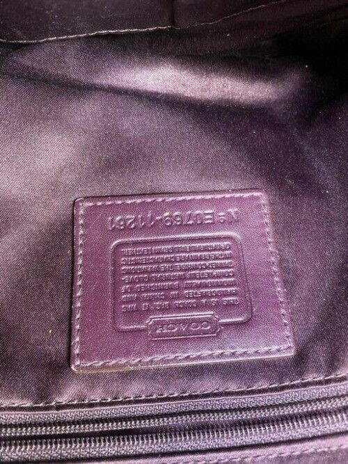 coach leather burgundy shoulder bag