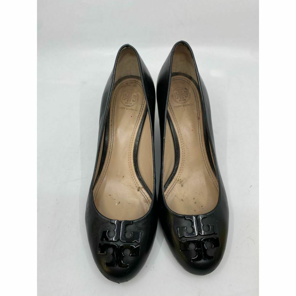 TORY BURCH Black Tan Flat Wedges Shoes Size 8.5