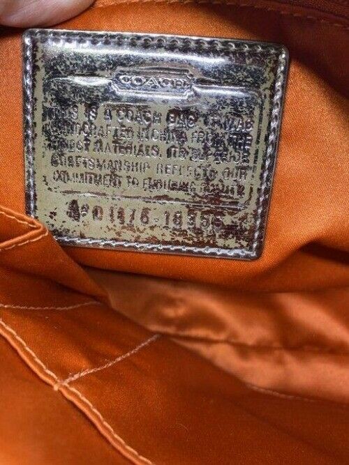 coach msrp silver gray fabric cross body bag