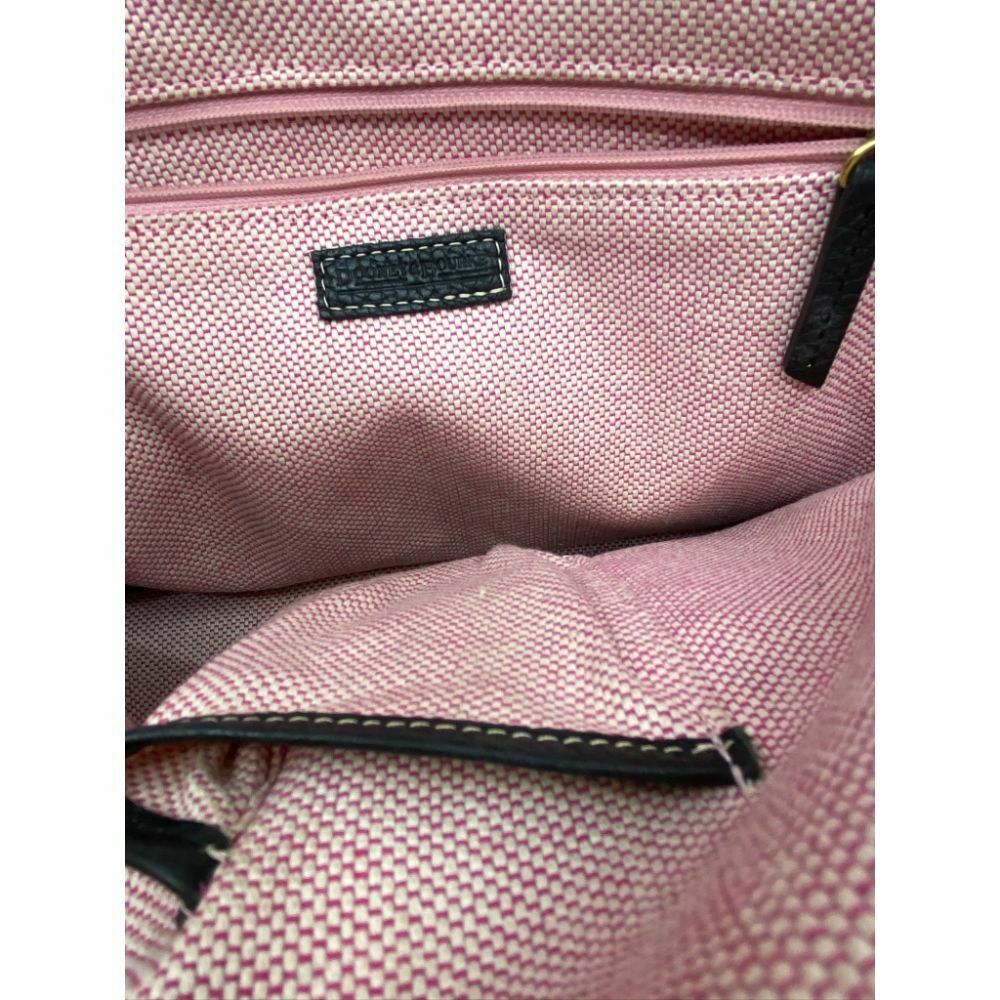 Dooney & Bourke Over Signature Fabric Size M Gray Black Shoulder Bag
