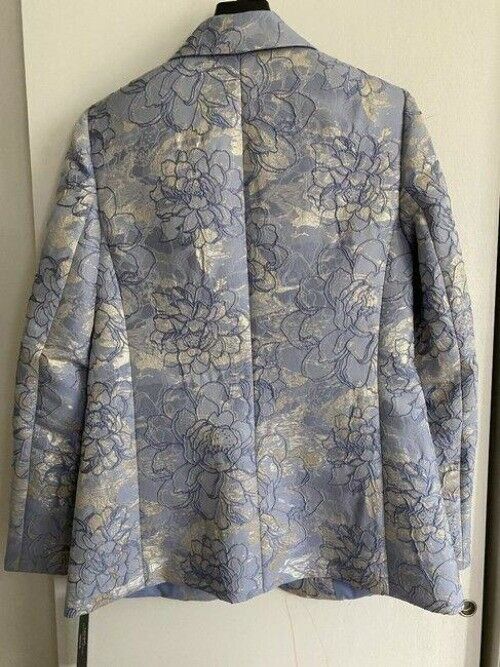 elie tahari floral blue jacket msrp blazer