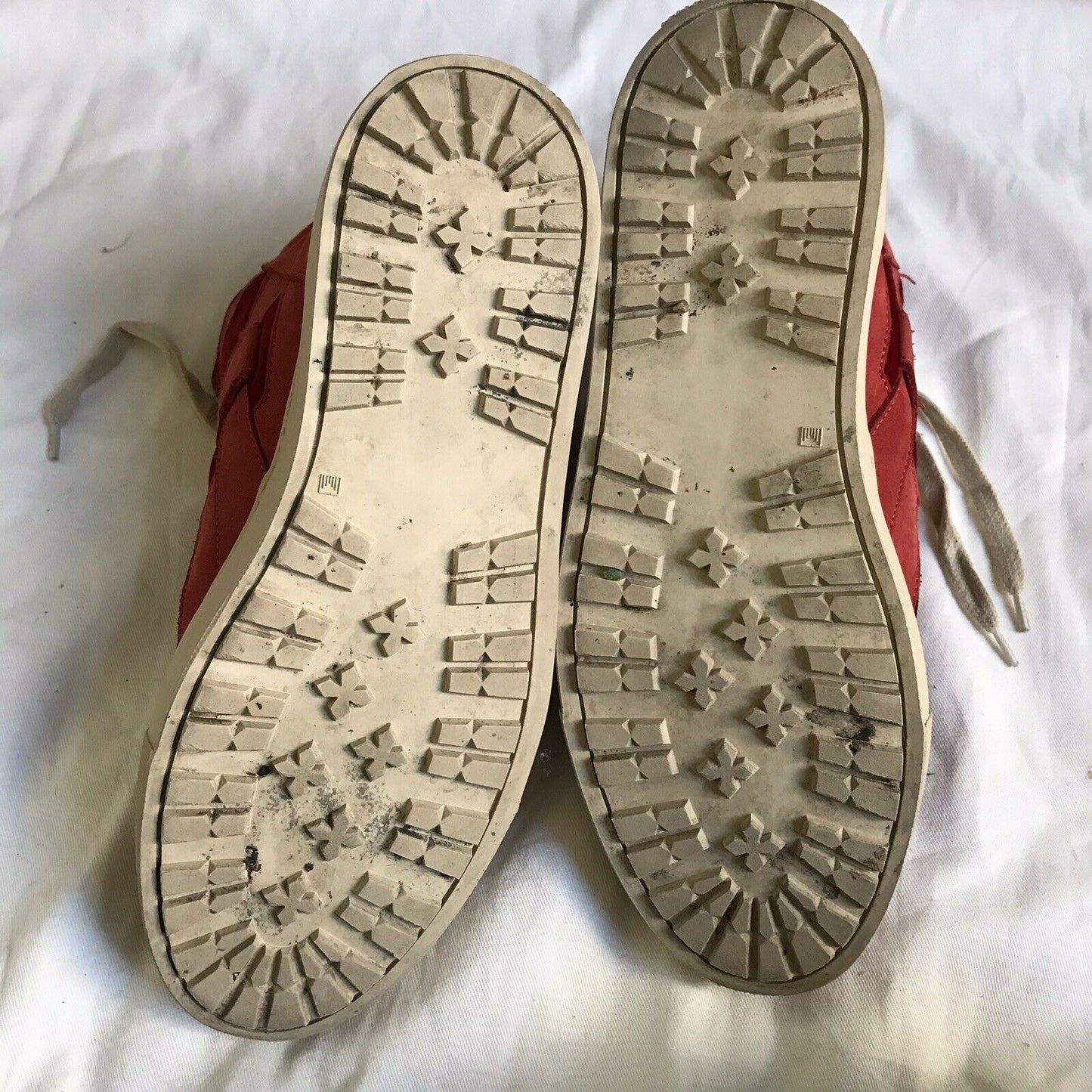 Maison Margiela Red Mid Top Sneakers 37