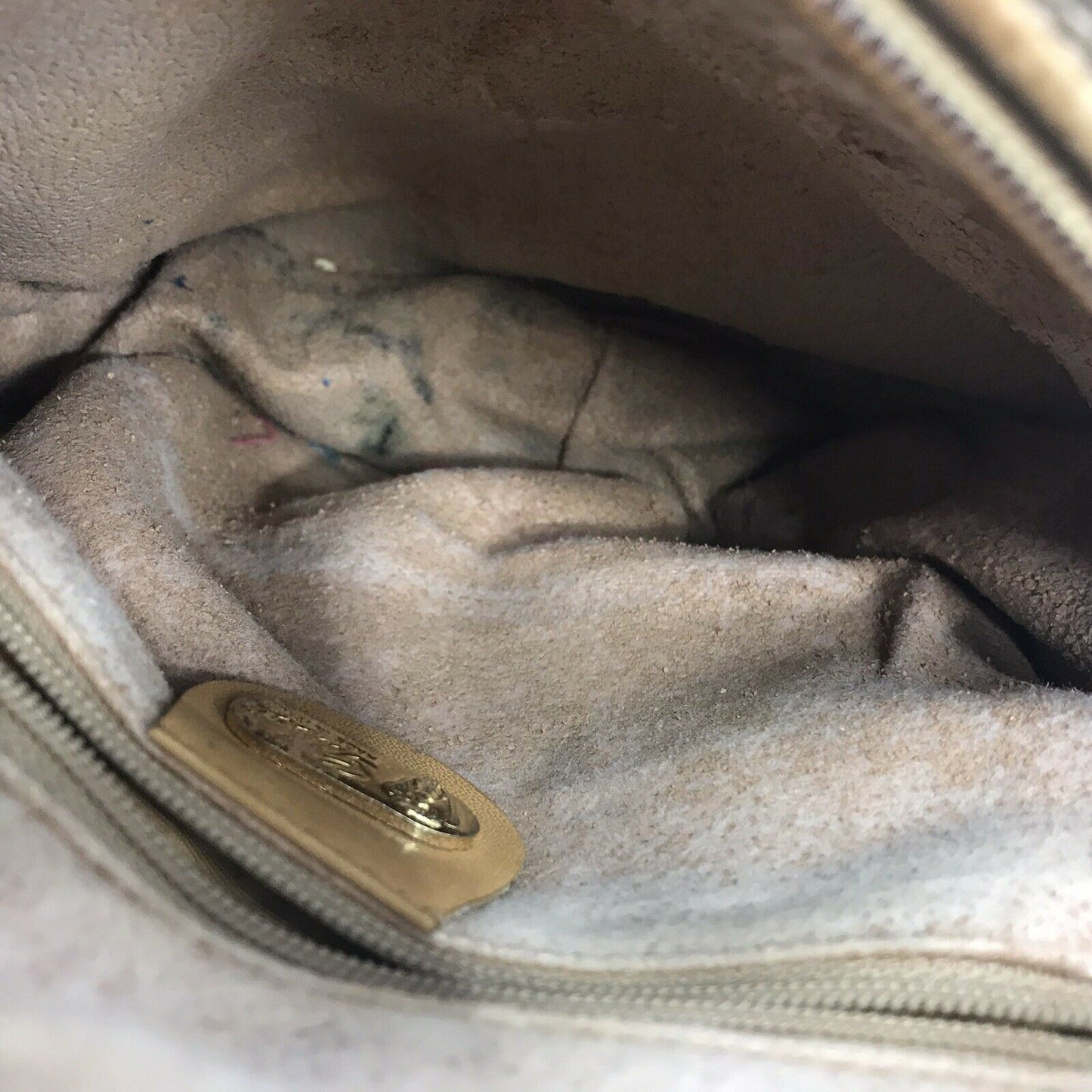 GUCCI Vintage Brown Shoulder Bag All Over Signature