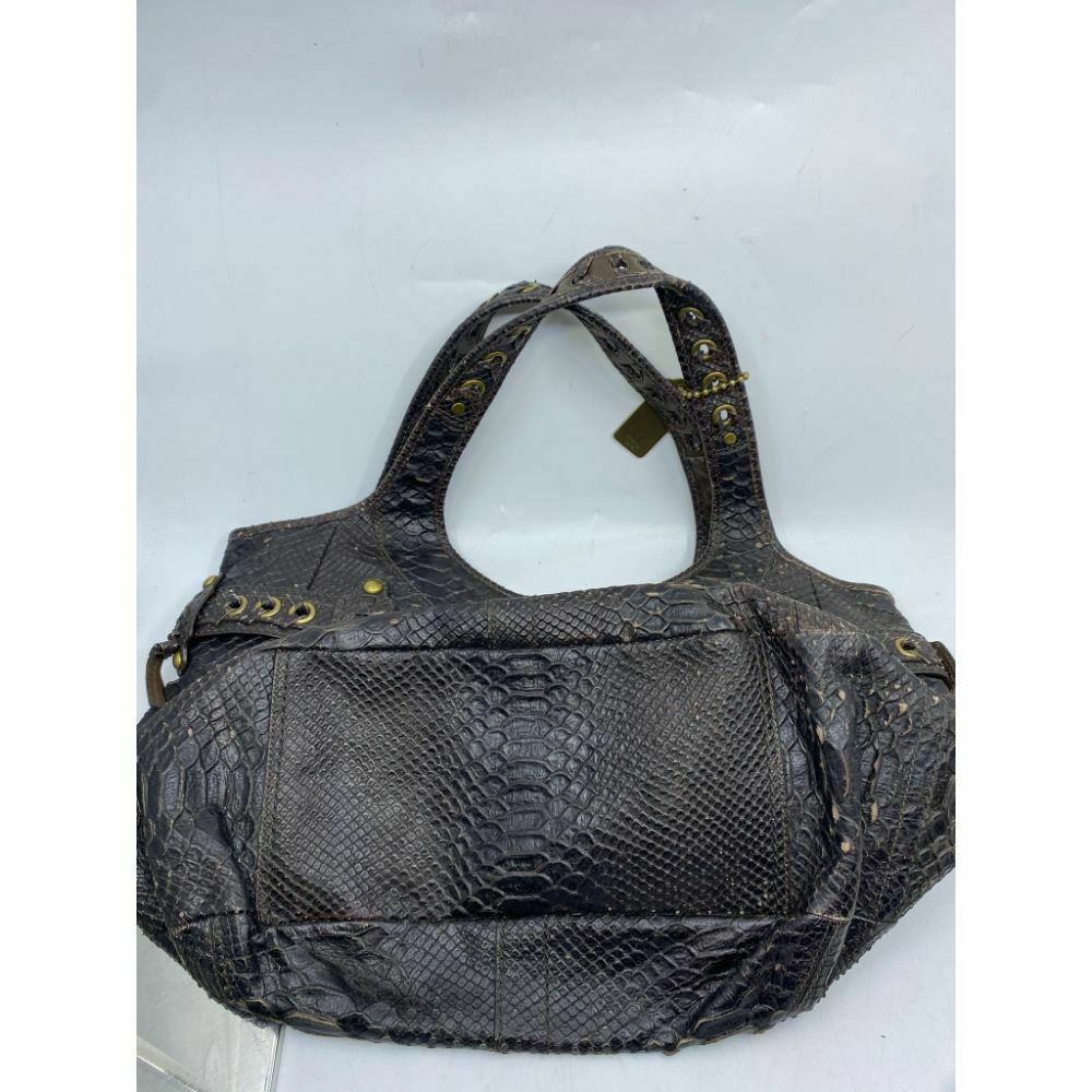 COACH Animal Embossed Leather Brown Shoulder Bag Amazing!