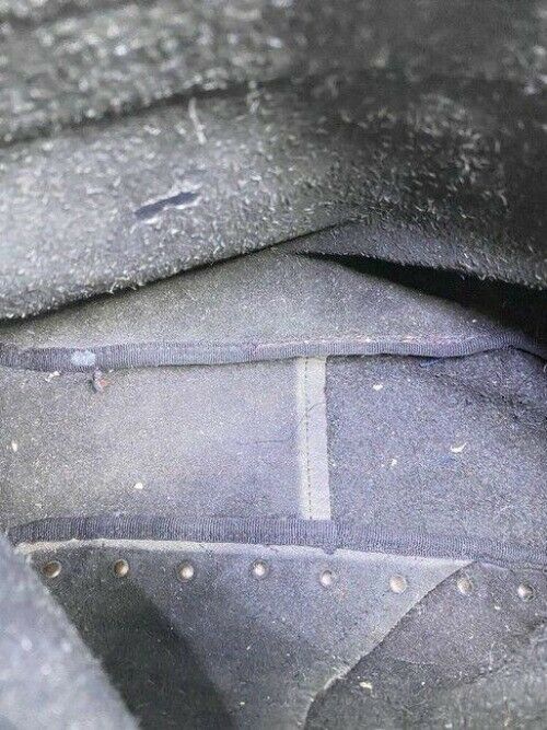 prada vintage black leather cross body bag
