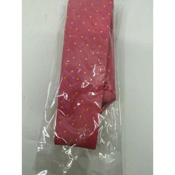 New BONOBOS Pink Yellow Polka Dot Premium Neck Tie
