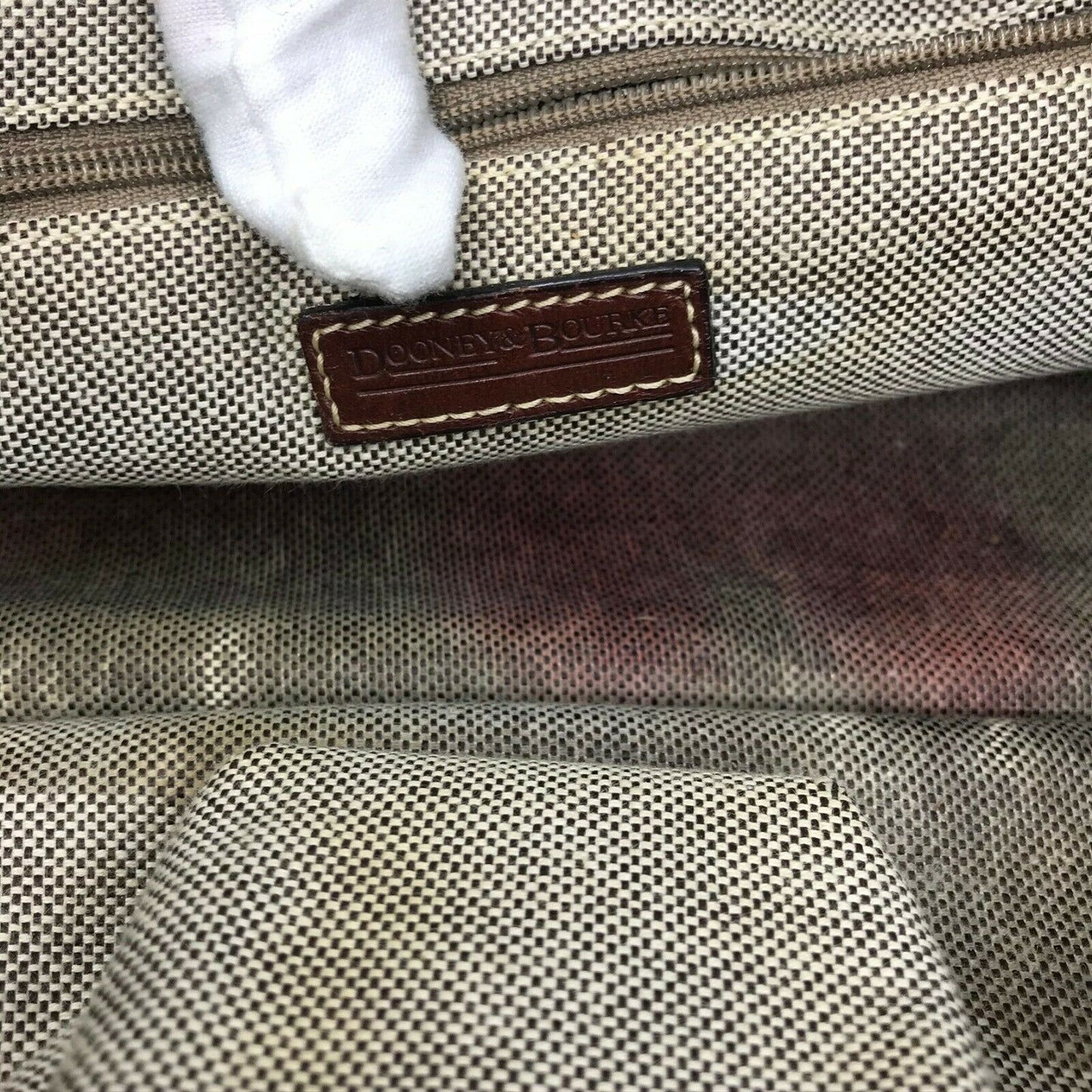 Dooney & Bourkek Brown Medium Canvas Tote