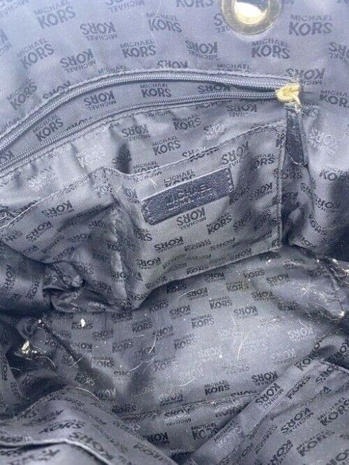 Michael Kors Bucket Black Fabric Shoulder Bag