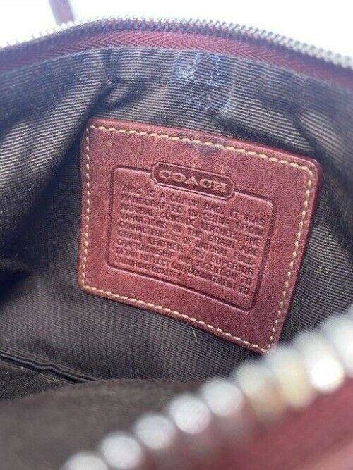 Coach Vintage Brown Leather Wristlet
