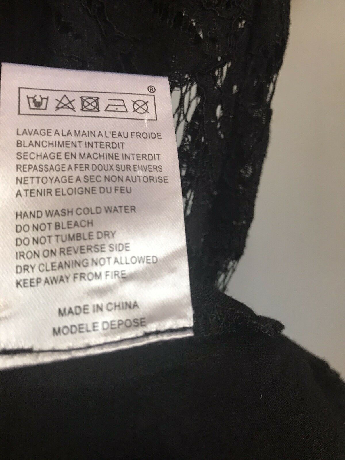 MAJE Black Lace Dress Size 1