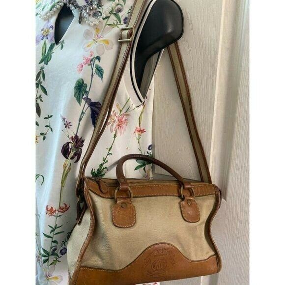 GHURKA Tan Brown Vintage Crossbody Bag