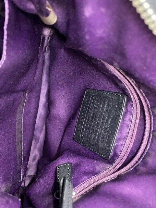 Coach Black Gray Fabric Cross Body Bag