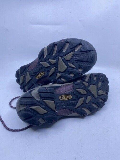 Keen Tan Purple Gray Lace Up Work Bootsbooties Size Us